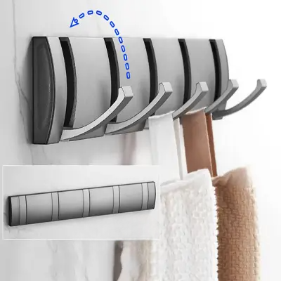 Porte serviette salle de bain - BathWallHolderRack™ - Gris